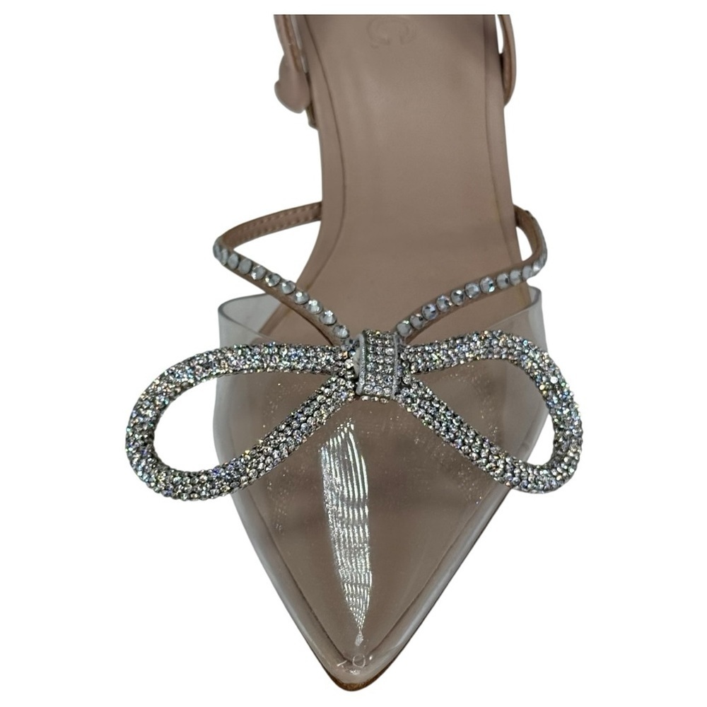 INC Gerley3 Rhinestone Bow Womens Slingback Heels Size 7M - Picture 7 of 12